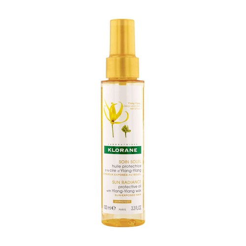 [Para] Klorane Soin Soleil Huile Protecteur à la Cire d'Ylang-Ylang Pour Cheveux Exposés au Soleil 100ml
