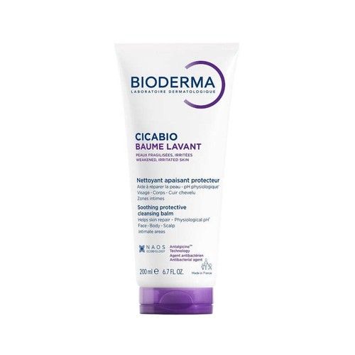 [Para] Bioderma Cicabio Baume lavant nettoyant apaisant protecteur 200ml