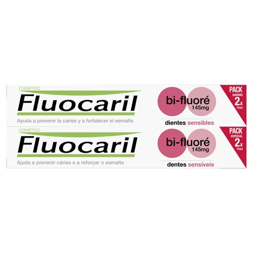 [Para] Fluocaril Dentifrice Dents Sensibles Bi-Fluoré 145mg Lot 2x75ml