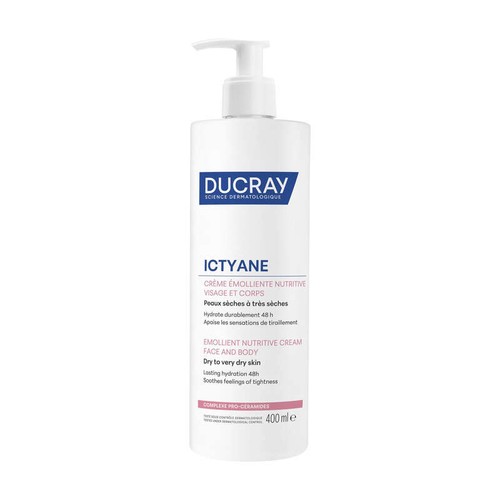 [Para] Ducray  Ictyane  Crème émolliente nutritive peaux séches et très sèches 400ml