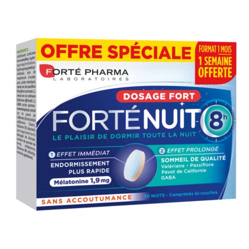 [Para] Forté Pharma Forténuit 8h Bi-Couches 30 Comprimés