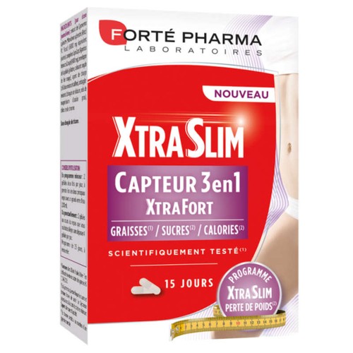 [Para] Forté Pharma XtraSlim Capteur 3 en 1 XtraFort 60 Gélules
