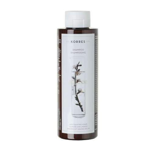 [Para] Korres Shampoing Amandes et Graines de lin pour cheveux secs et abîmés 250ml