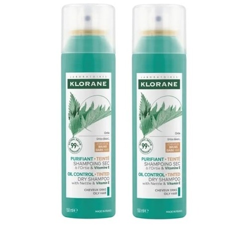 [Para] klorane Shampoing sec à l'ortie teinte 2x150ml