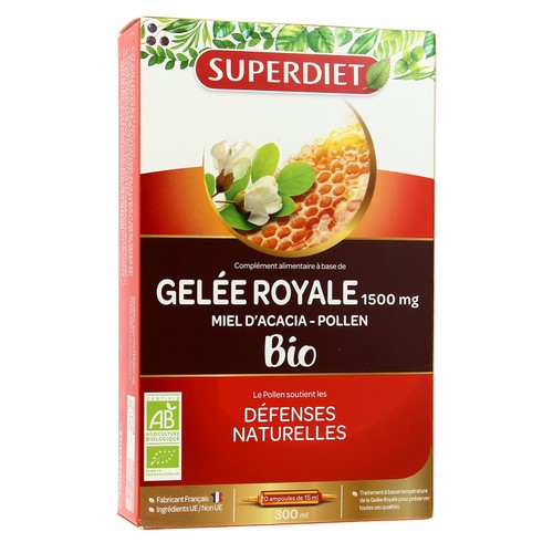 [Para] Super Diet Gelée Royale Miel Pollen 20X15Ml Bio