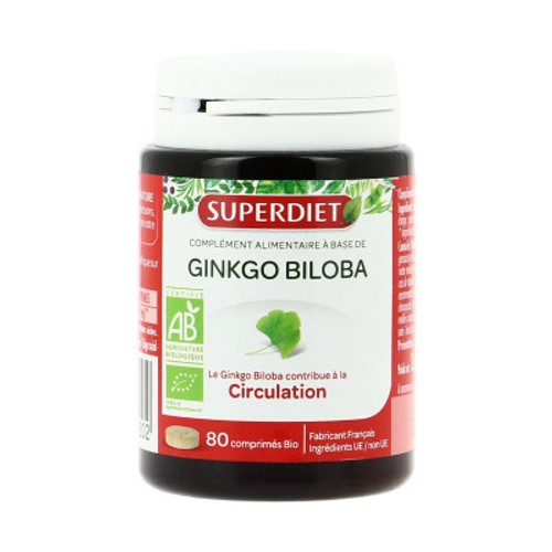 [Para] [Par Naturalia] Superdiet Complément Alimentaire Ginkgo Biloba Bio Comprimé x80