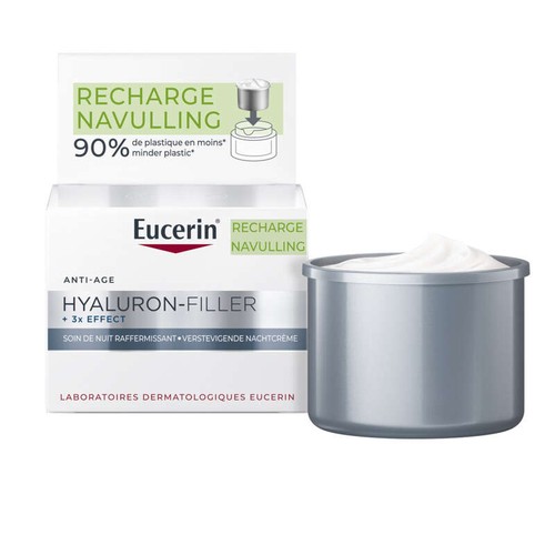 [Para] Eucerin Hyaluron-Filler + 3x Effect Soin de Nuit Recharge 50ml