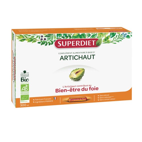 [Para] [Par Naturalia] Superdiet Complément Alimentaire Artichaut Bio Ampoule x20