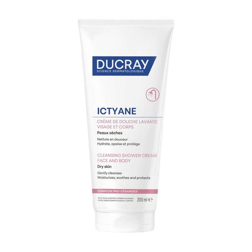 [Para] Ducray Ictyane Crème De Douche Lavante Nourrissante Visage & Corps 200ml