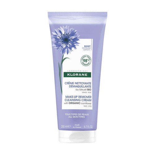 [Para] Klorane Crème Nettoyante Démaquillante au Bleuet BIO 200ml