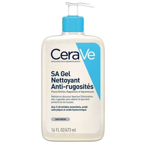 [Para] CeraVe SA Gel Nettoyant ANti-Rugosités Peaux Sèches Rugueuses & Squameuses 473ml