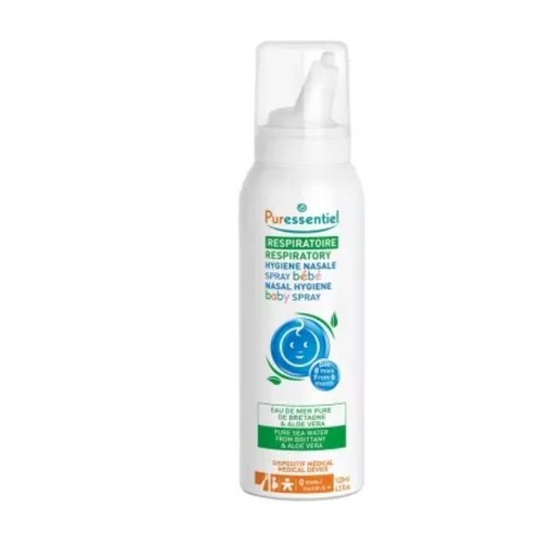 [Para] Puressentiel Respiratoire Spray Hygiène Nasale Bébé à l'Aloe Vera 120ml