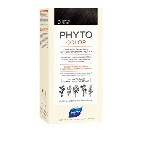 [Para] Phytosolba PhytoColor Coloration Permanente Coloration 3 Châtain Foncé