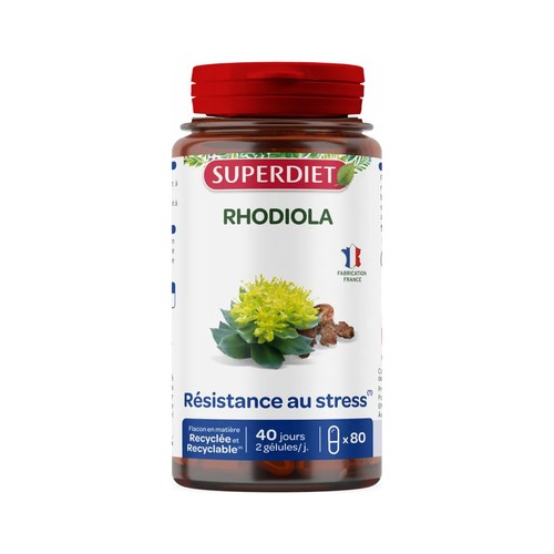 [Para] Super diet Rhodiola Résistance au stress Bio 80 gélules