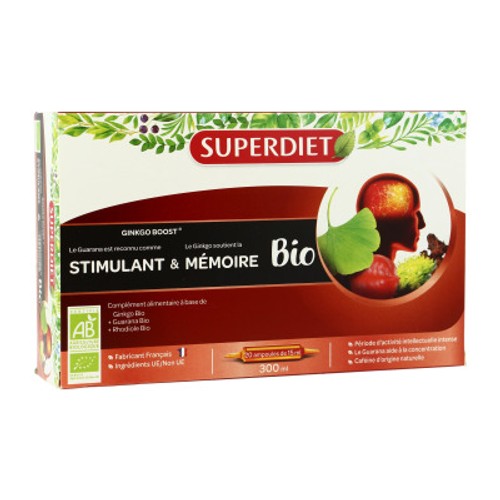 [Para] [Par Naturalia] Superdiet Complément Alimentaire Ginkgo Bio Ampoule x20