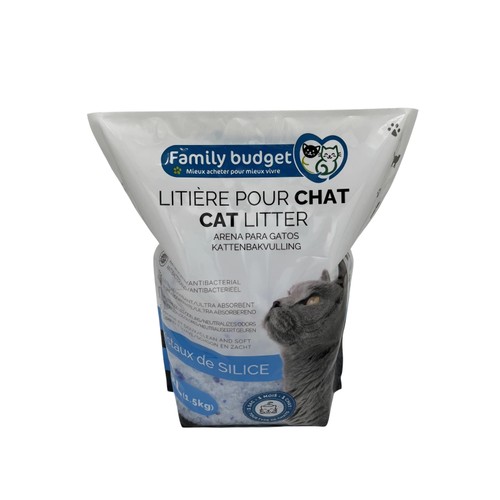 Family Budget Litière Chat 100% cristaux 3,8L