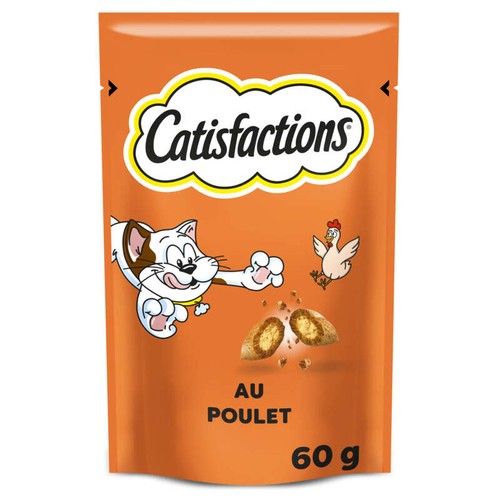 Catisfactions Friandises au poulet pour chat et chaton 60g