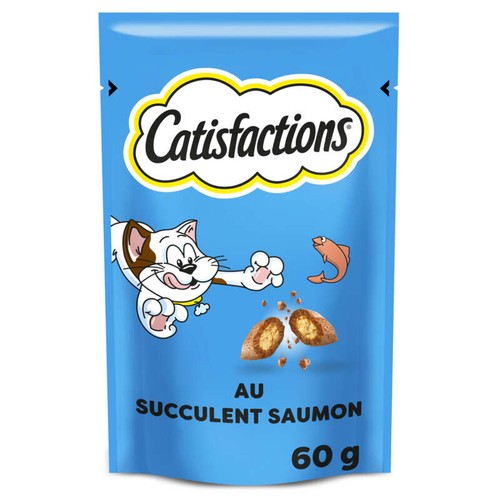 Catisfactions Friandises Au Saumon Pour Chat Et Chaton 60g