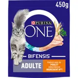 Purina One Croquettes Chat Adulte au poulet et céréales 450g
