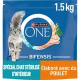 Purina One Croquettes Chat Stérilisé D'Intérieur Au Poulet 1,5kg