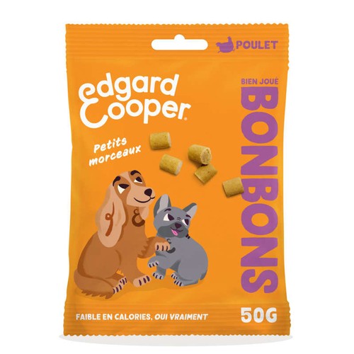 Edgar & Cooper Bonbons Poulet pour Chien Adulte 50g