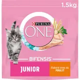 Purina One Croquettes Chat Junior Au Poulet Et Céréales 1,5kg