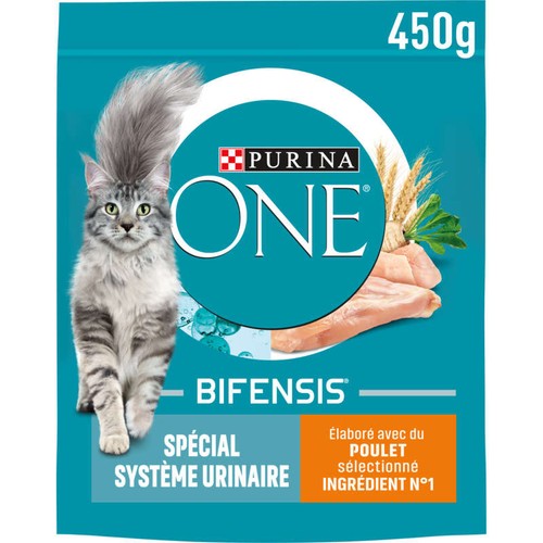 Purina One Croquettes Chat Urinary Care Au Poulet Et Blé 450g