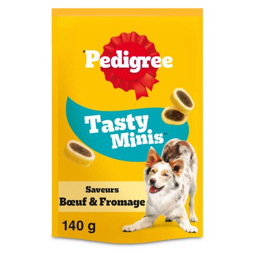 Pedigree Sa Récompense au bœuf et fromage pour chien 140g