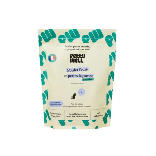 Petty Well Croquettes Poulet pour Chat 1kg