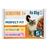 Perfect Fit Sachet Repas Poulet Saumon Pour Chats Stérilisés 4x85g