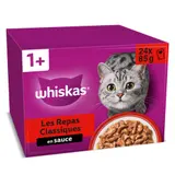 Whiskas Sachets fraîcheur Classiques en sauce pour chat adulte 24x85g
