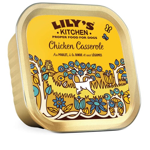 Lily's Kitchen  Adulte - Terrine : Chicken Casserole : Poulet, Dinde et Légumes 150g