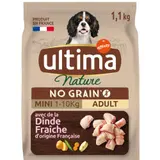 Ultima Nature Croquettes Chien Mini Sans Céréales Dinde 1.1kg