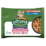 Ultima Expert Nutrition Chat Stérilisé Bien-Être Digestif - 4x70g
