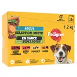 Pedigree Sachets fraîcheur en sauce petit chien 12x100g