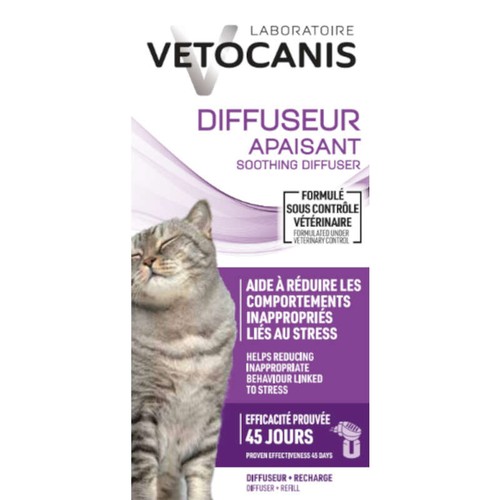 Vetocanis Diffuseur Pour Chat Kit Complet Réduit Le Stress
