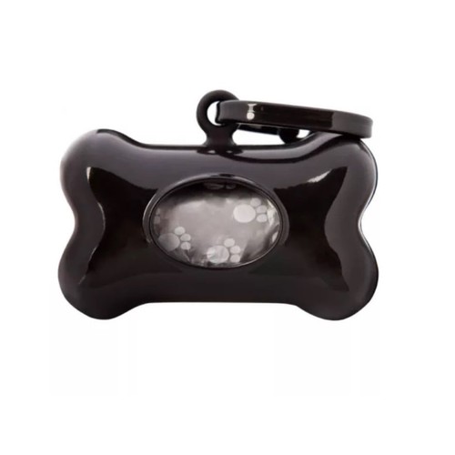 Wouapy Distributeur noir de sac à crotte