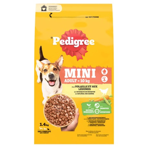 Pedigree Croquettes à la Volaille et aux Légumes pour chien Adulte 1,4kg