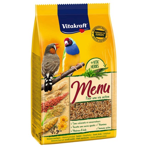 Vitakraft Menu Vital Exotiques En Sachet Fraîcheur 900g