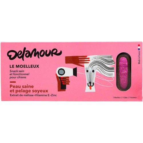 Delamour pâtisserie pour chiens - Le Moelleux Peau et Poils 100g