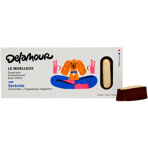 Delamour pâtisserie pour chiens - Le Moelleux Sérénité 100g