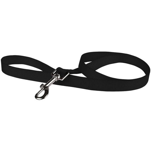Animalis Laisse Basic 25mm et 100cm pour Chien Noir