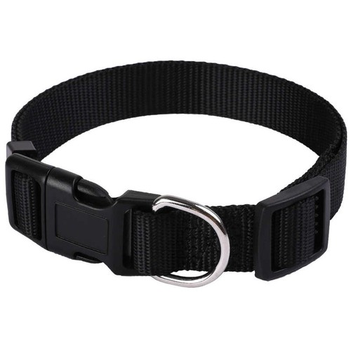 Animalis Collier Basic 12mm et 23/30cm pour Chien Noir