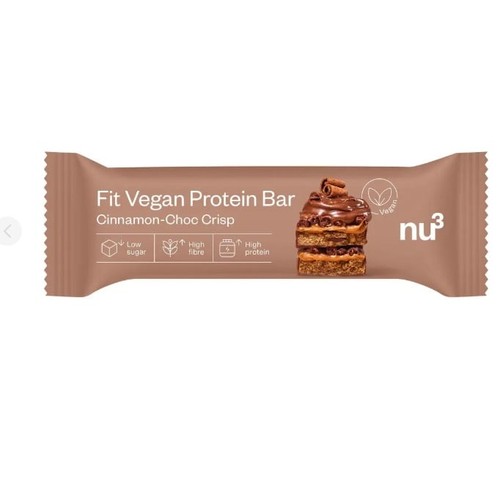 Nu3 Barre 3K Protéinée Vegan Chocolat 65g