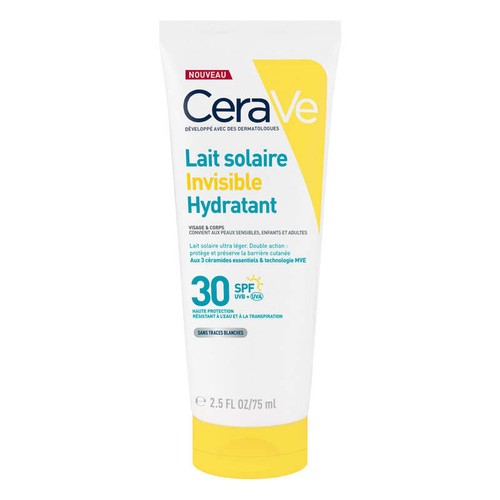 CeraVe Lait Solaire Invisible & Hydratant SPF30 75ml