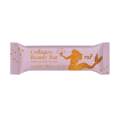 Nu3 Barre de collagène au caramel croquant 40g