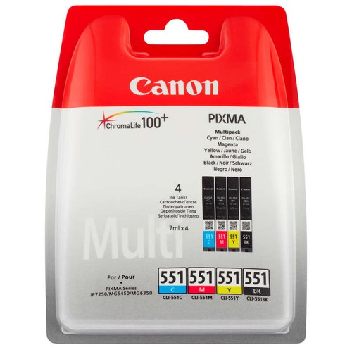 Canon Cartouches D'Encres Noires Et Couleurs N°551