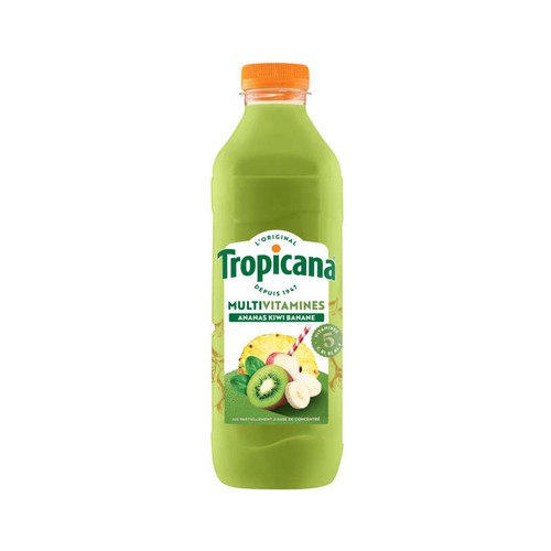 Tropicana Jus multivitamines ananas kiwi banane 1L