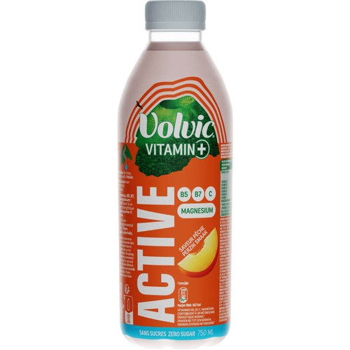 Volvic Vitamin + Active Saveur Pêche 75cl