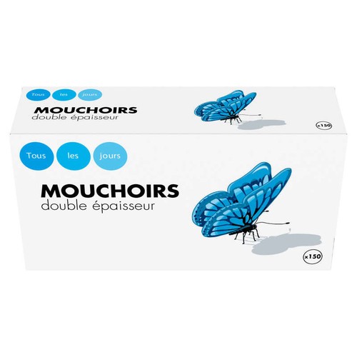 Tous Les jours Mouchoirs double épaisseur x150